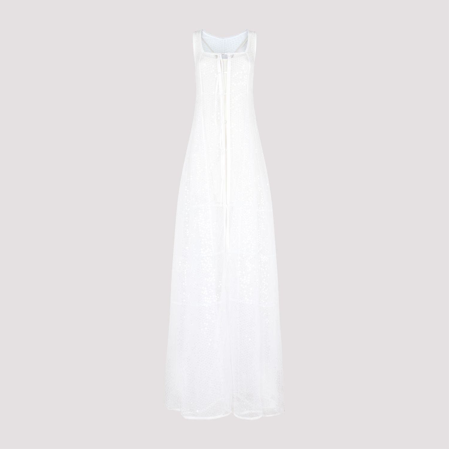 JACQUEMUS  Abito A-Line in Pizzo Bianco Dentelle di Jacquemus Vendite Flash
