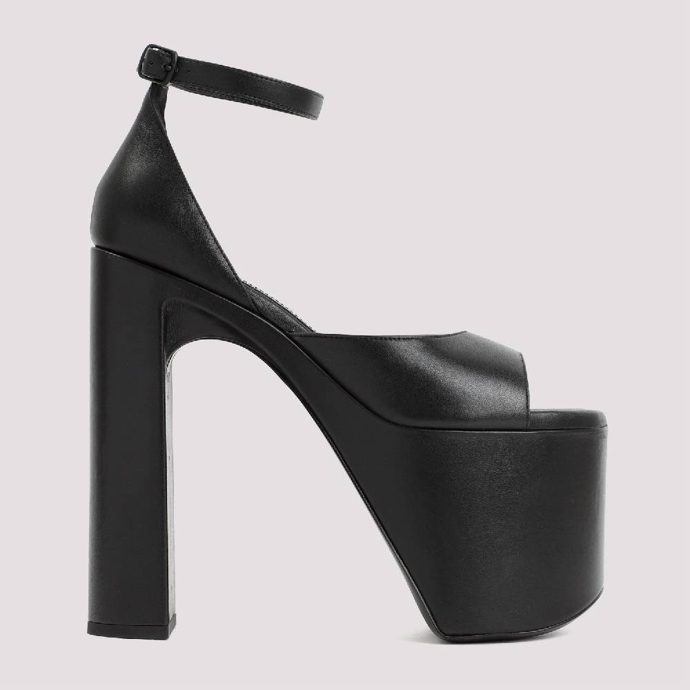 BALENCIAGA  Sandali con Tacco e Plateau Nero Balenciaga 16cm Officina