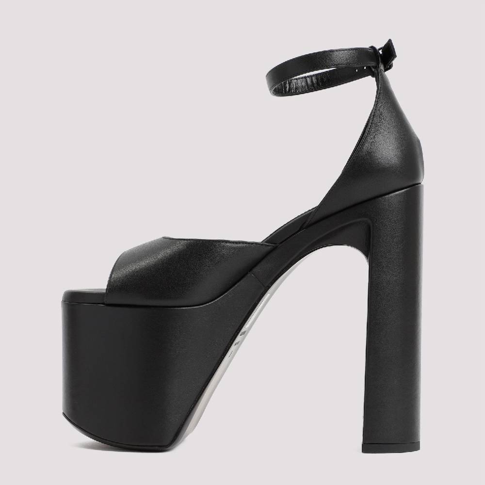 BALENCIAGA  Sandali con Tacco e Plateau Nero Balenciaga 16cm Officina
