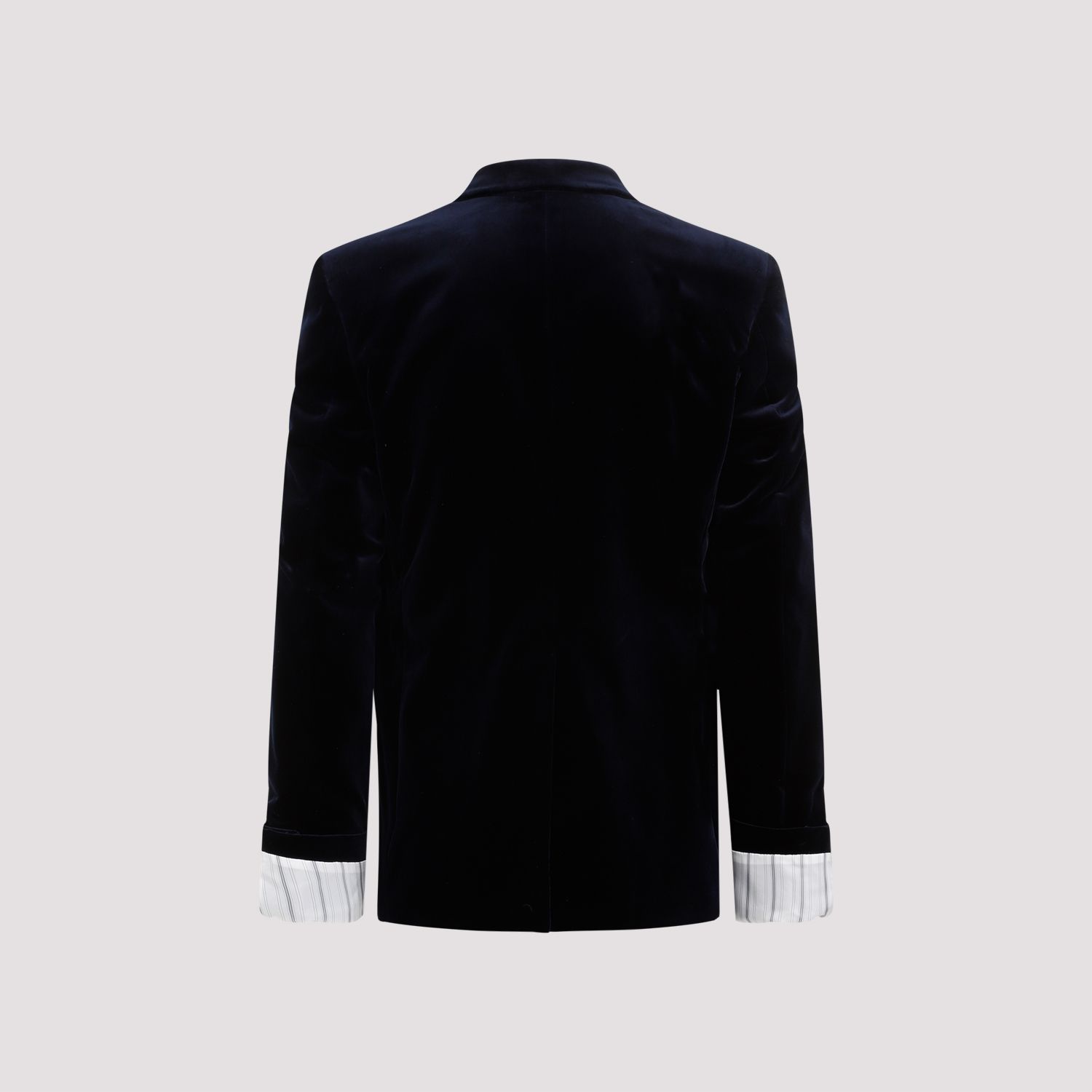 GUCCI  Giacca in Velluto Cotone Blu GUCCI Caspian Uomo Moda
