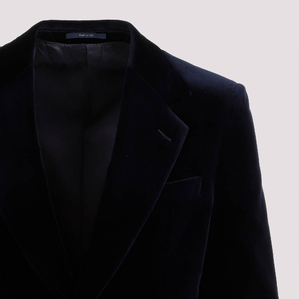 GUCCI  Giacca in Velluto Cotone Blu GUCCI Caspian Uomo Moda