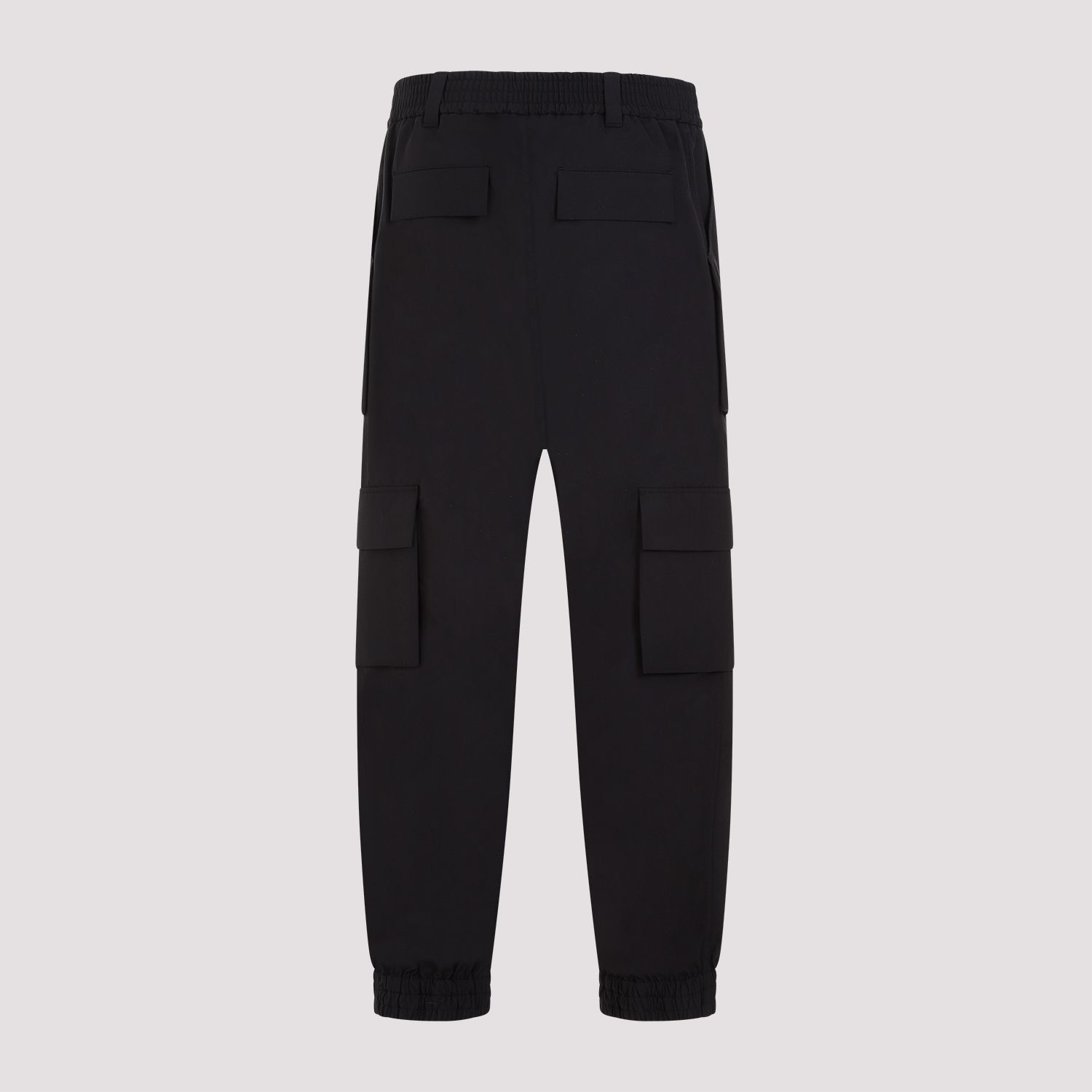 ALEXANDER MCQUEEN  Pantaloni Cargo Neri in Cotone da Uomo Alexander McQueen 2025