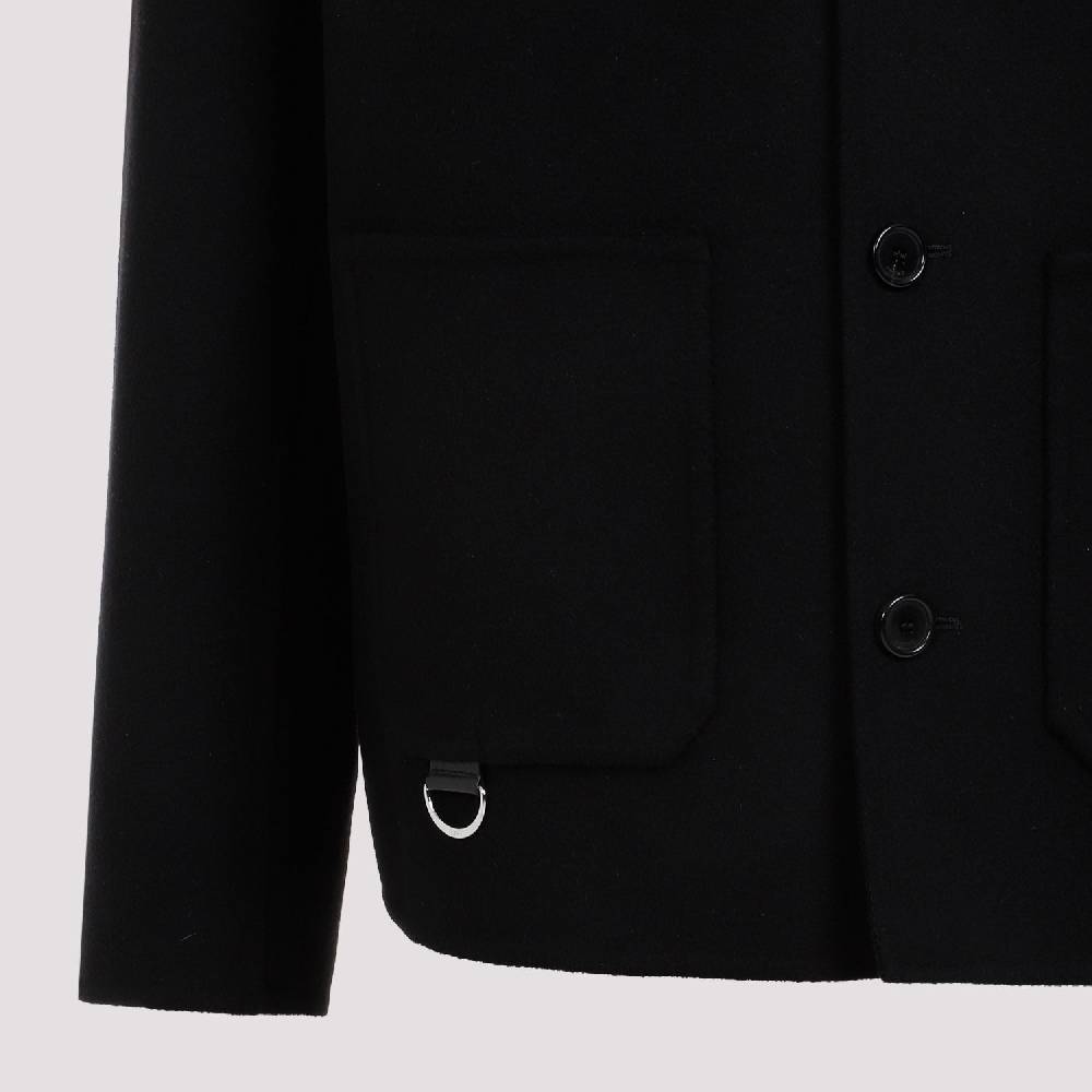 LOEWE  Giacca da Lavoro Uomo Loewe in Lana e Cashmere Nera 2025