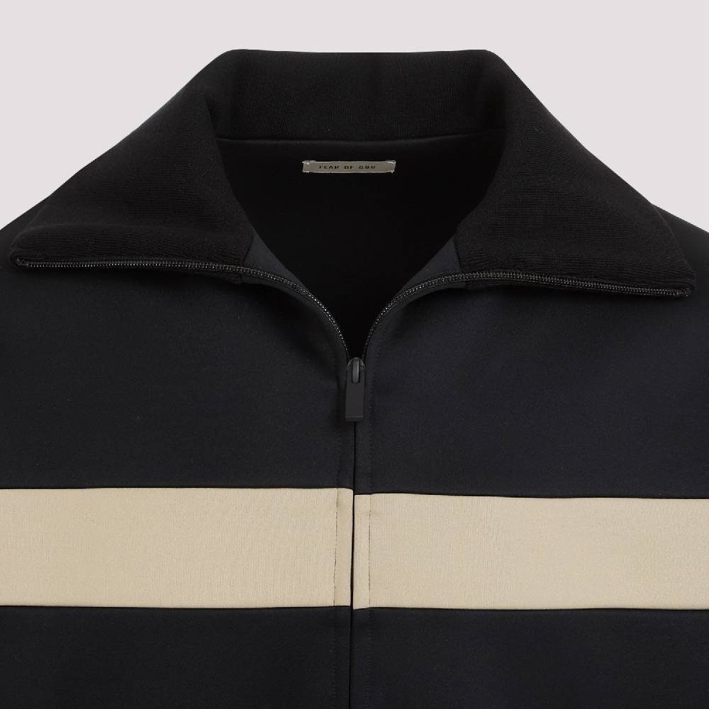 FEAR OF GOD  Giacca Uomo Fear of God Nera in Nylon con Striscia Vendita