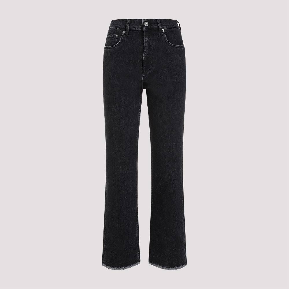GOLDEN GOOSE  Jeans Svasati Cropped Cotone Nero Golden Goose Soddisfazione Garantita