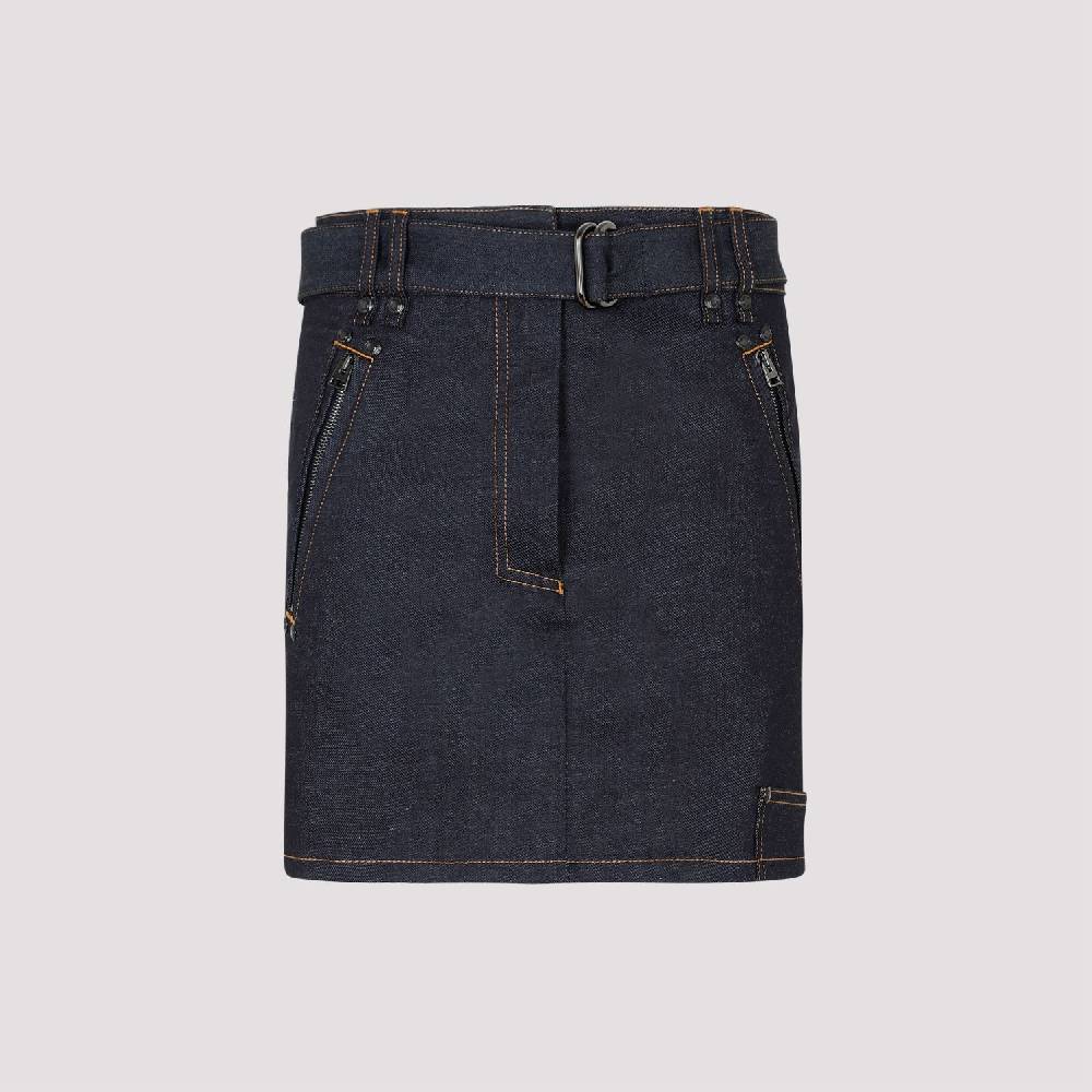 TOM FORD  Gonna Denim Blu in Cotone Misto Tom Ford Qualità Garantita