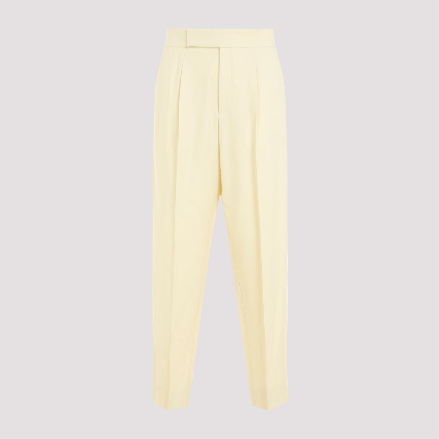 FEAR OF GOD  Pantaloni Plissettati in Lana Crema Fear of God Consegna Veloce