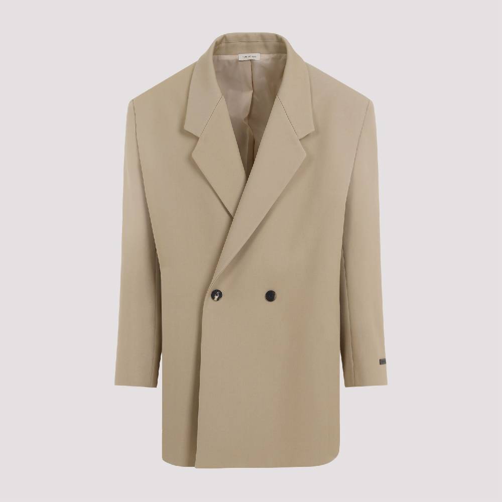 FEAR OF GOD  Blazer Beige in Lana e Cotone Fear of God | Giacche Uomo Promozione Limitata