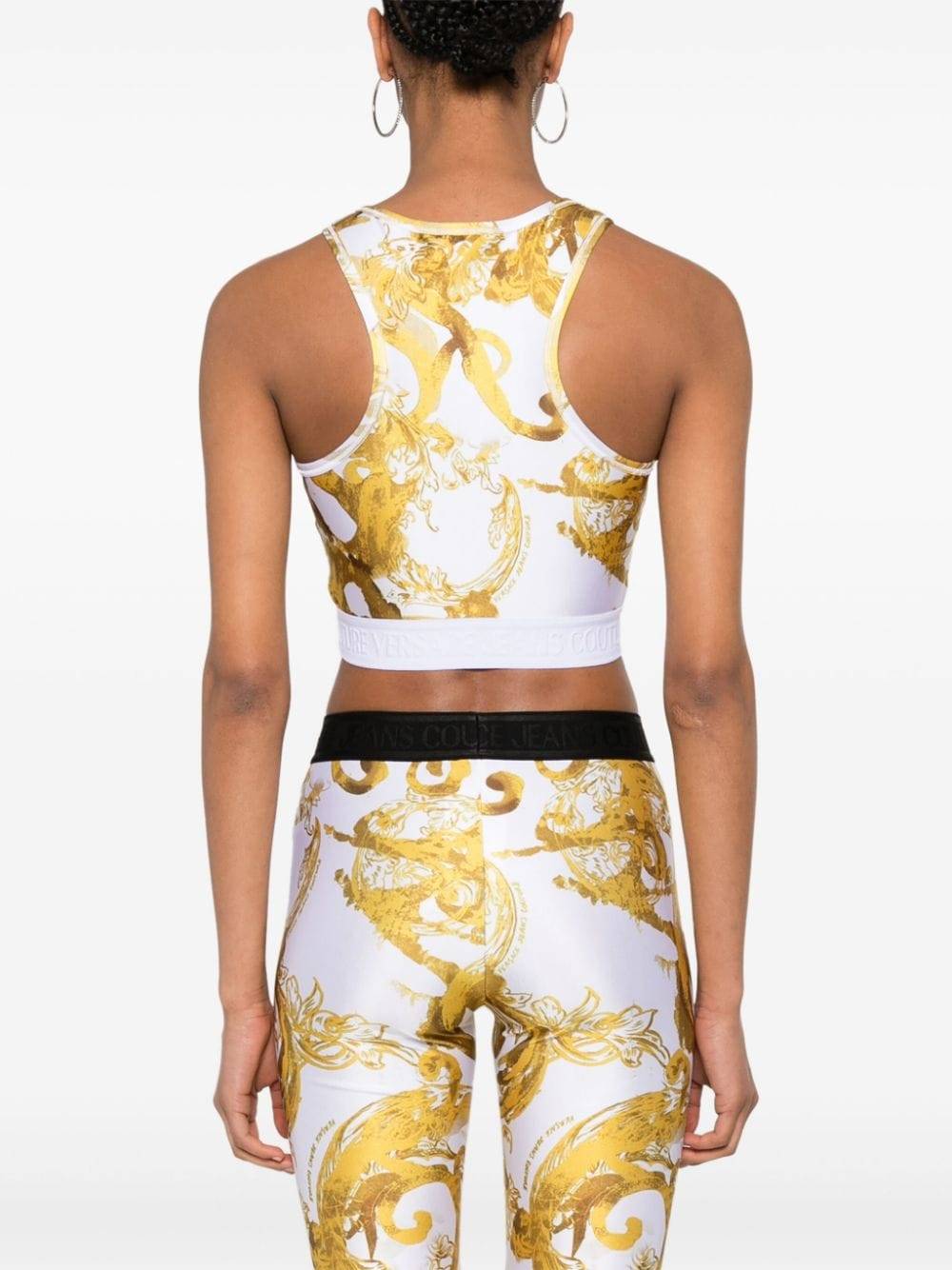 VERSACE JEANS COUTURE  Top Bianco Versace Jeans Couture per Donne Affare Del Giorno