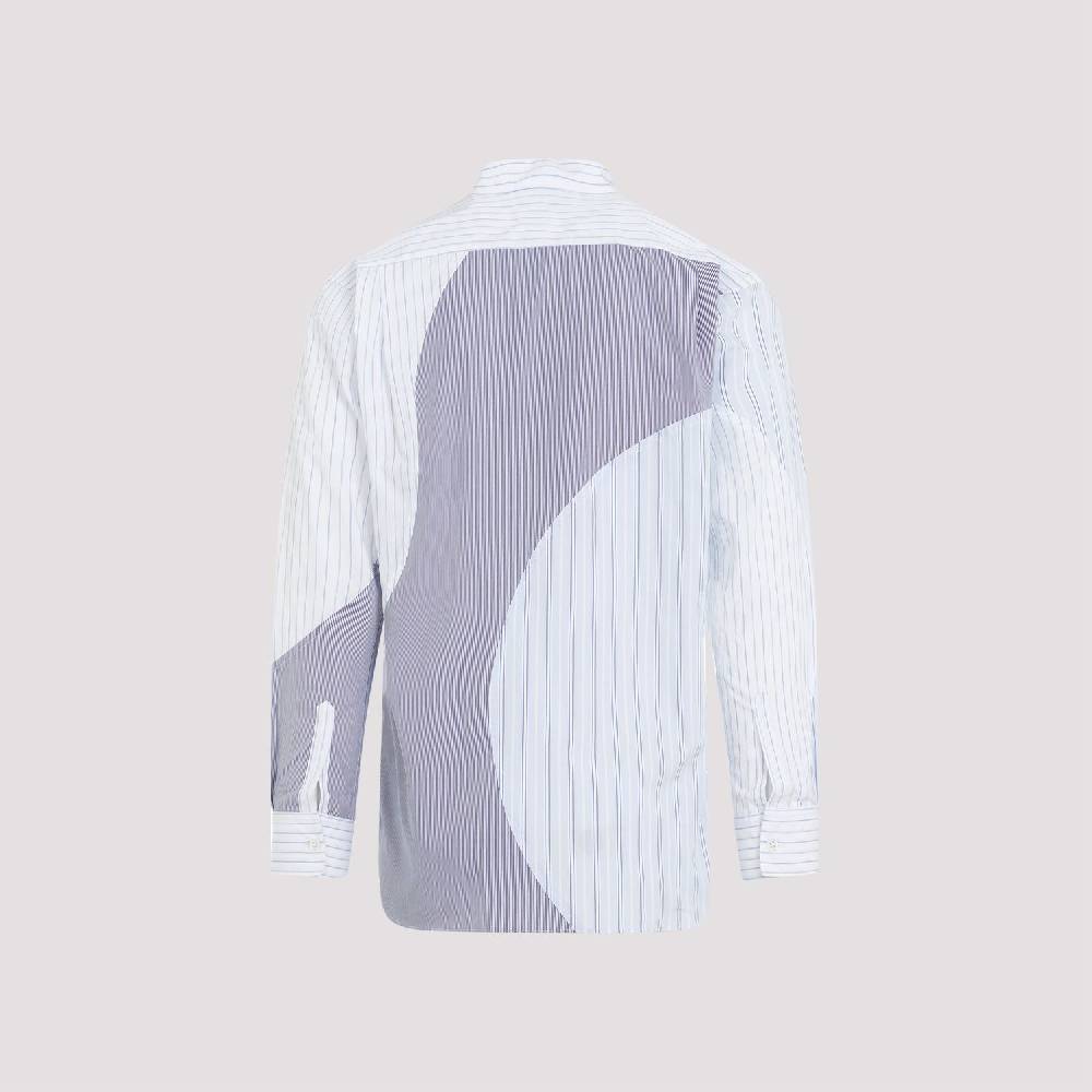 COMME DES GARÇONS SHIRT  Camicia Uomo Patchwork Blu in Cotone - COMME DES GARÇONS SHIRT Offerta