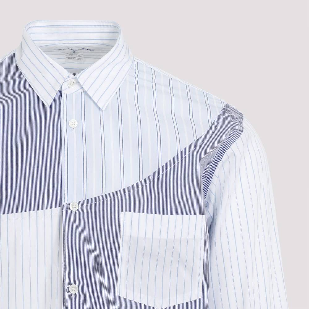 COMME DES GARÇONS SHIRT  Camicia Uomo Patchwork Blu in Cotone - COMME DES GARÇONS SHIRT Offerta