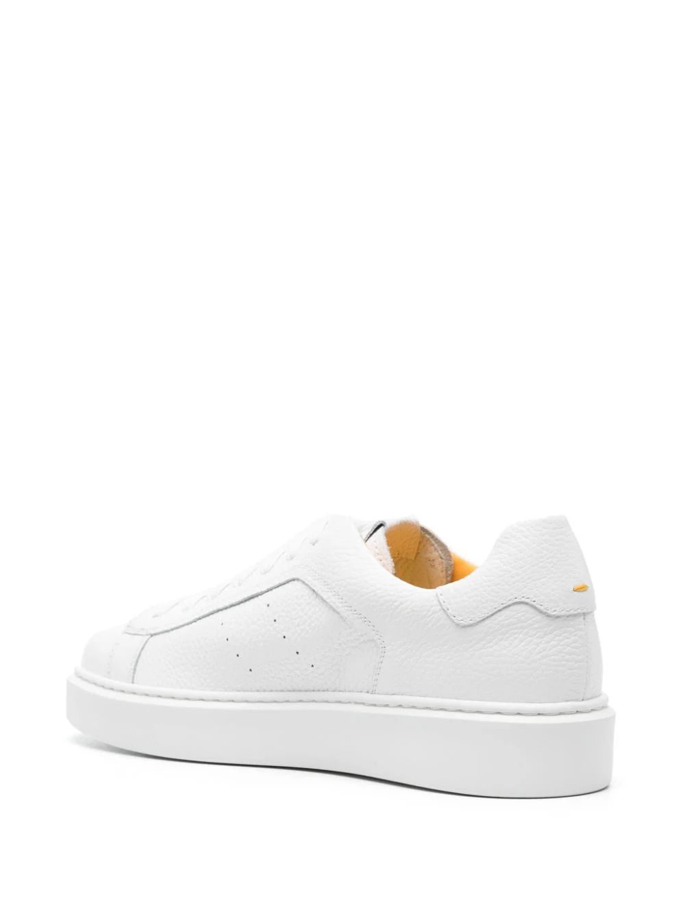 DOUCAL'S  Sneakers in Pelle Tumbled Doucal's - Scarpe Uomo Bianche Online