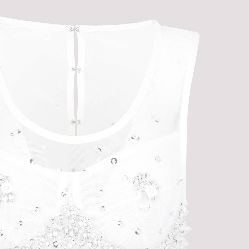BOTTEGA VENETA  Abito Frange e Cristalli Bianco Bottega Veneta Saldi