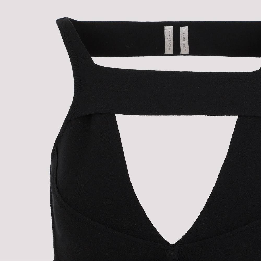 RICK OWENS  Abito Mini Maglia Nero Senza Schiena Rick Owens - Mix di Viscosa Hotsell