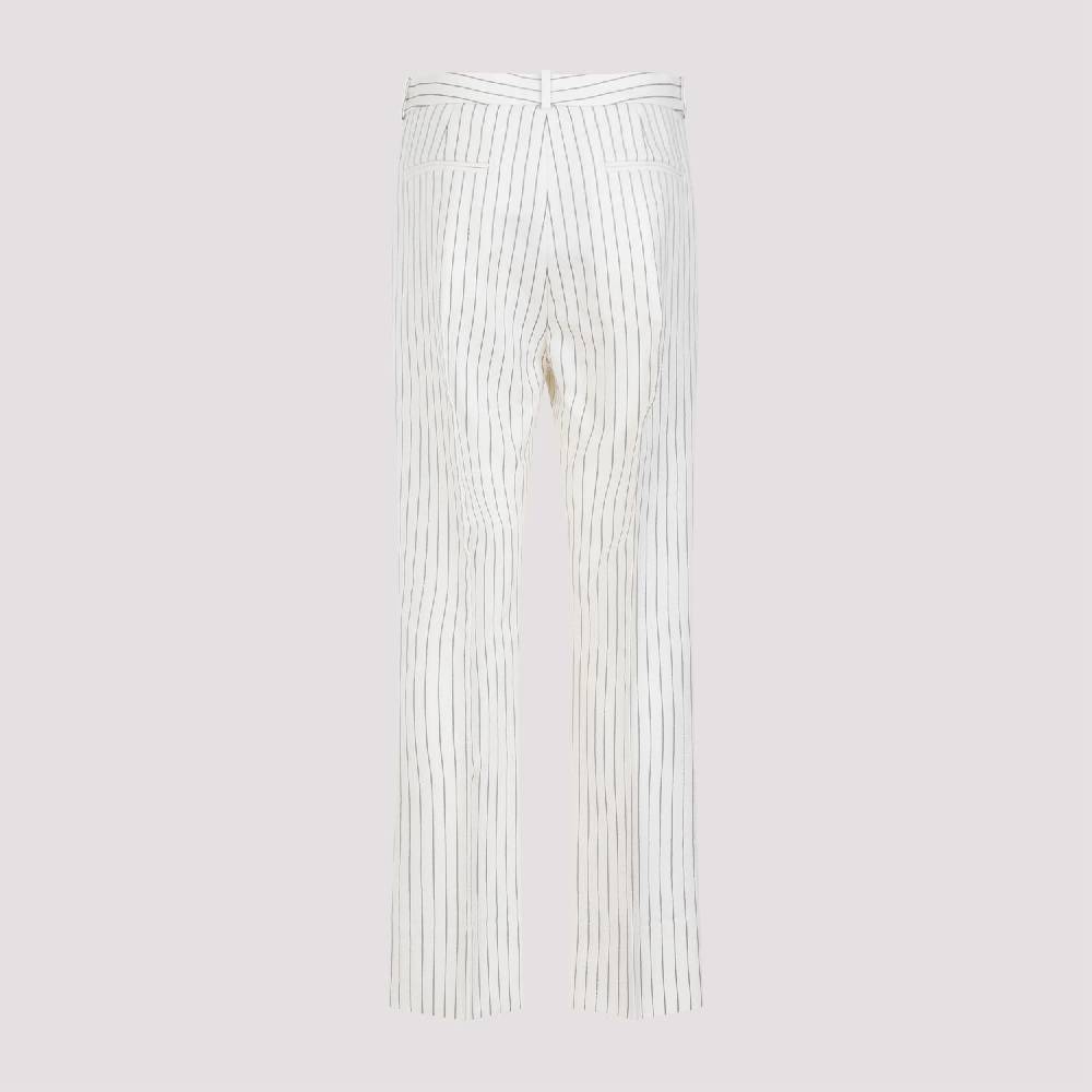 TOM FORD  Pantaloni a Righe con Vita Alta TOM FORD - Tonalità Nude & Neutre Vendite Flash
