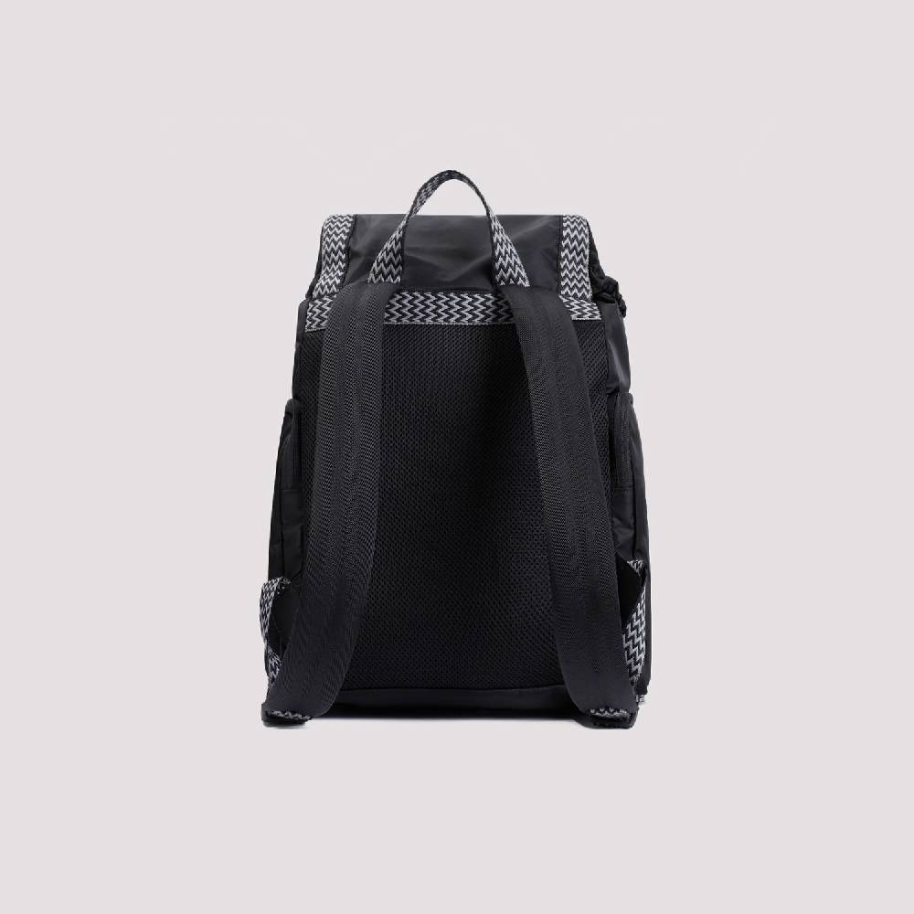 LANVIN  Zaino LANVIN Curb in Nylon Nero con Spallacci Regolabili 2025