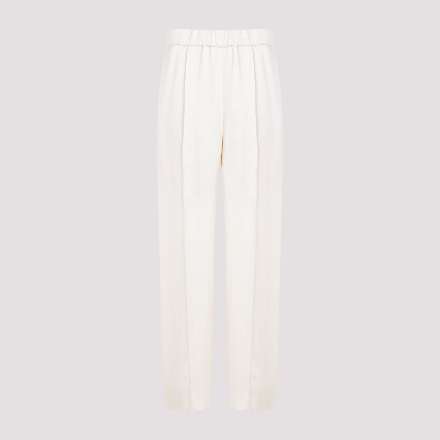 JIL SANDER  Pantaloni Dritti Viscosa Color Carne da Donna JIL SANDER Nuovo