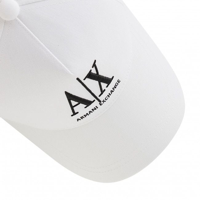 ARMANI EXCHANGE  Cappellino da Baseball Bianco in Cotone Armani Exchange Uomo Pezzi Unici
