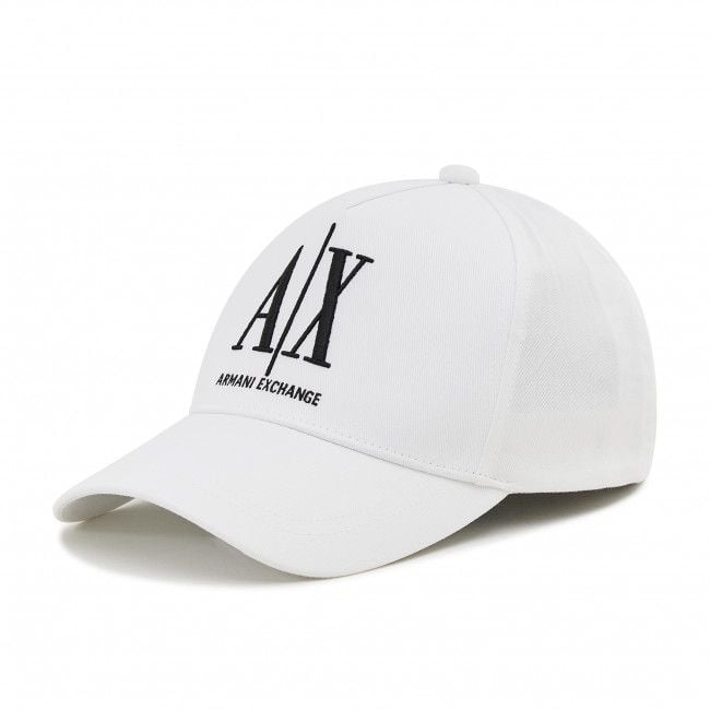 ARMANI EXCHANGE  Cappellino da Baseball Bianco in Cotone Armani Exchange Uomo Pezzi Unici