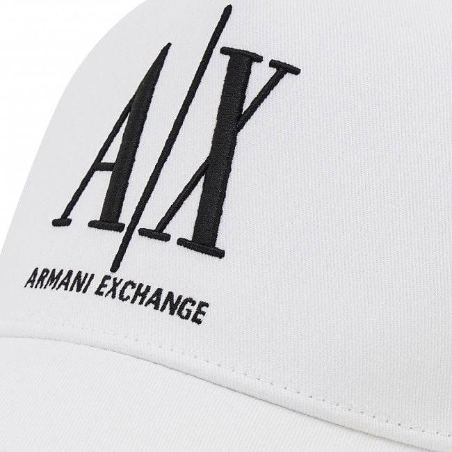ARMANI EXCHANGE  Cappellino da Baseball Bianco in Cotone Armani Exchange Uomo Pezzi Unici