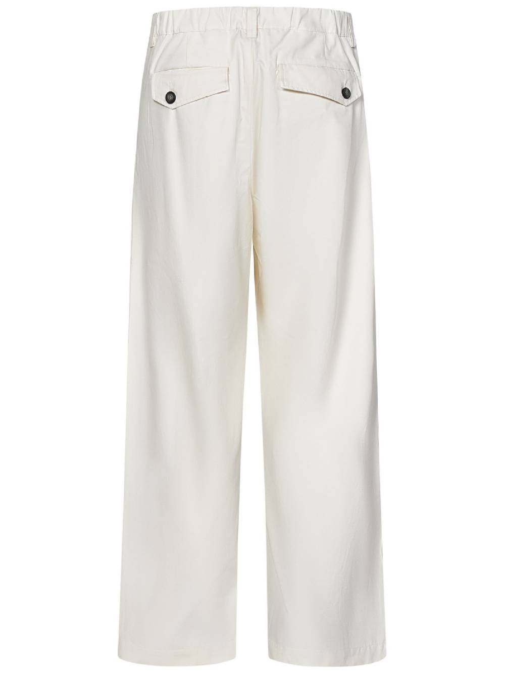 SEASE  Pantaloni Ampio Uomo SEASE in Cotone Bianco Soddisfazione Garantita