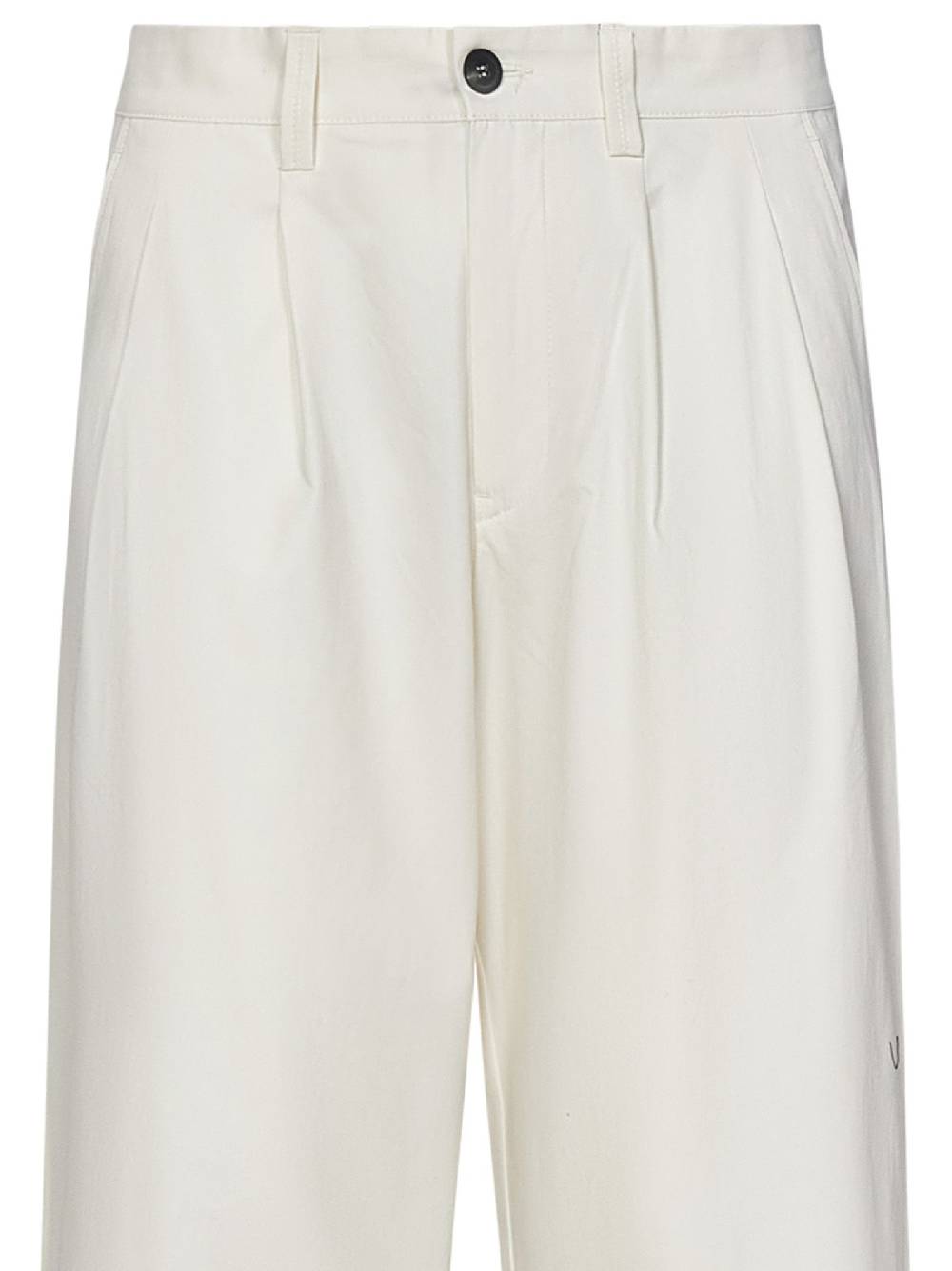 SEASE  Pantaloni Ampio Uomo SEASE in Cotone Bianco Soddisfazione Garantita