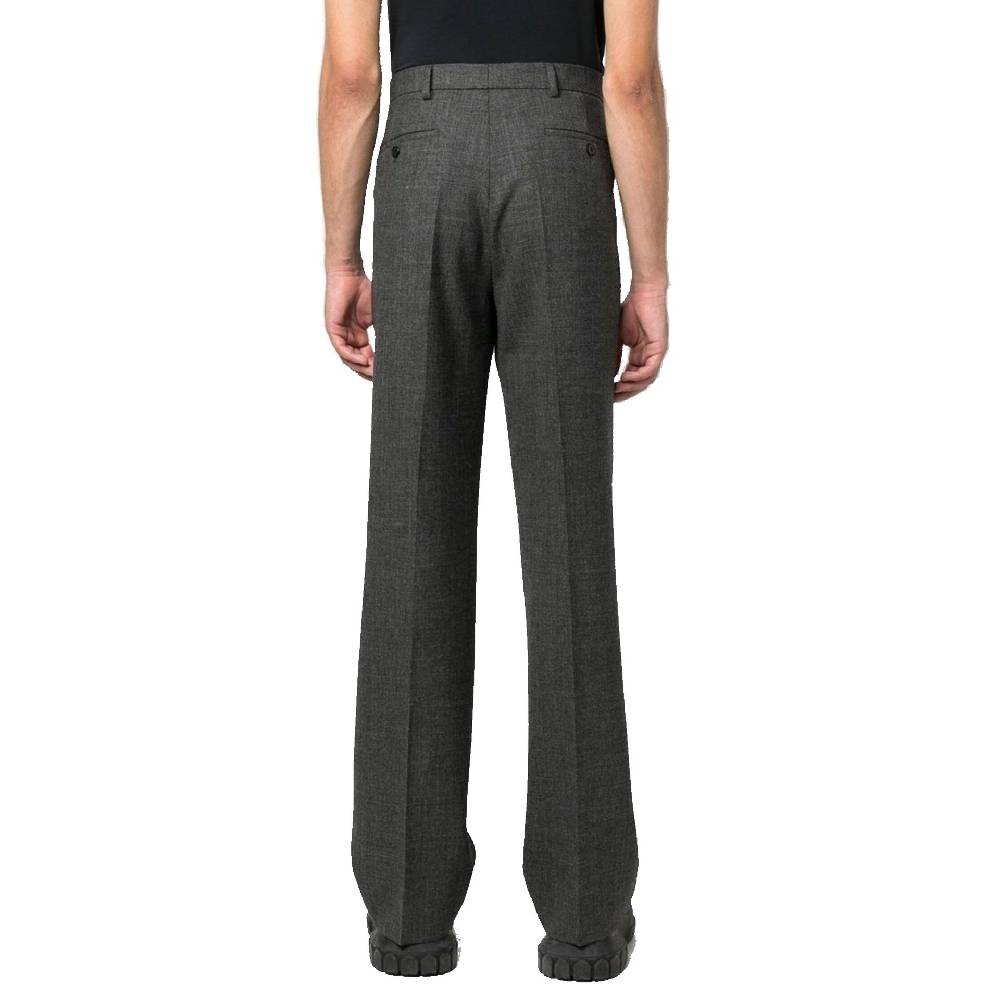 PRADA  Pantaloni Grigi in Lana Vergine Uomo PRADA Negozi Online