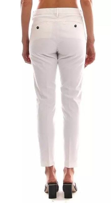 ROY ROGER'S  Pantaloni in Gabardina Stretch Bianchi ROY ROGER'S - Donna Convenienza