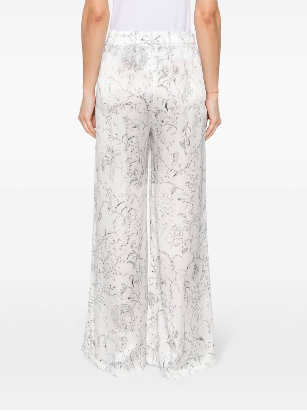 FABIANA FILIPPI  Pantaloni di Seta Bianchi da Donna Fabiana Filippi Sconto