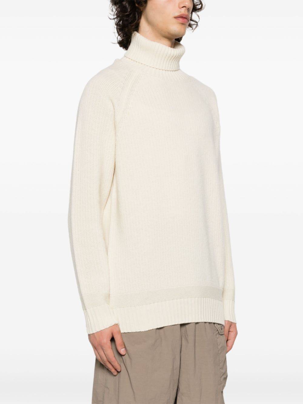 TEN C  Maglione Dolcevita Bianco da Uomo TEN C 100% Lana Online