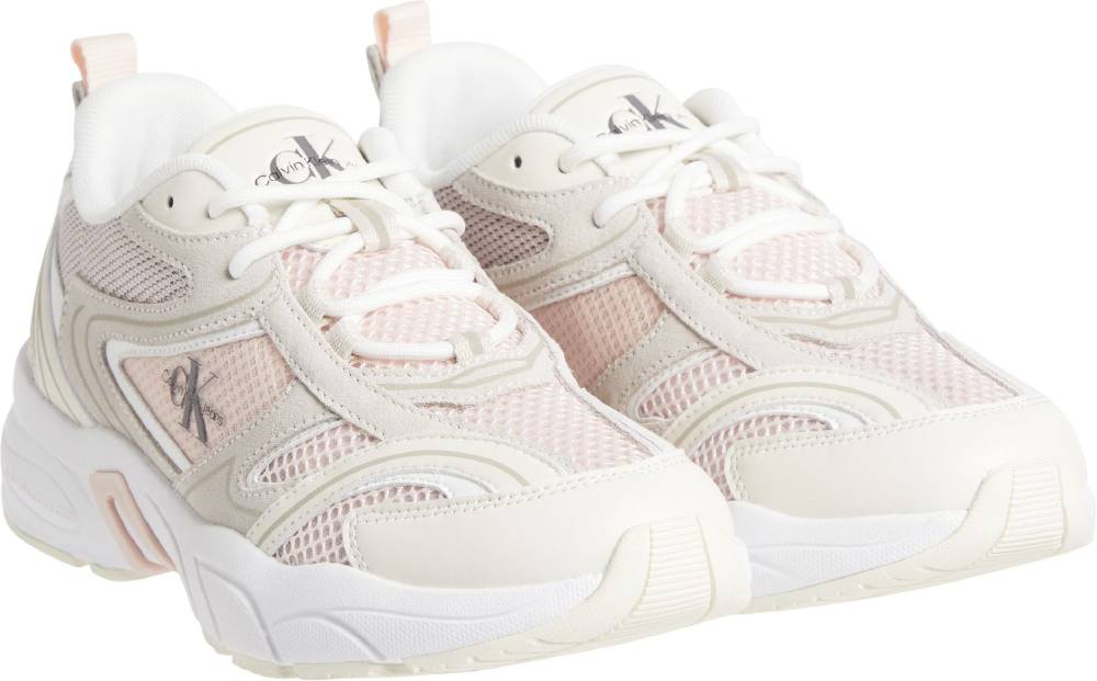 CALVIN KLEIN  Sneakers Donna Calvin Klein Rosa in Poliestere Saldi