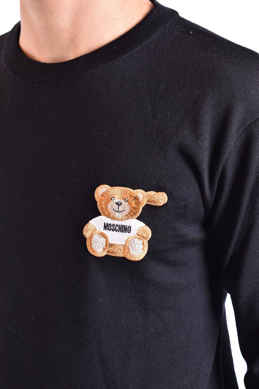 MOSCHINO  Maglione di Lana Nero Moschino Uomo V0902 7000555 Hotsell