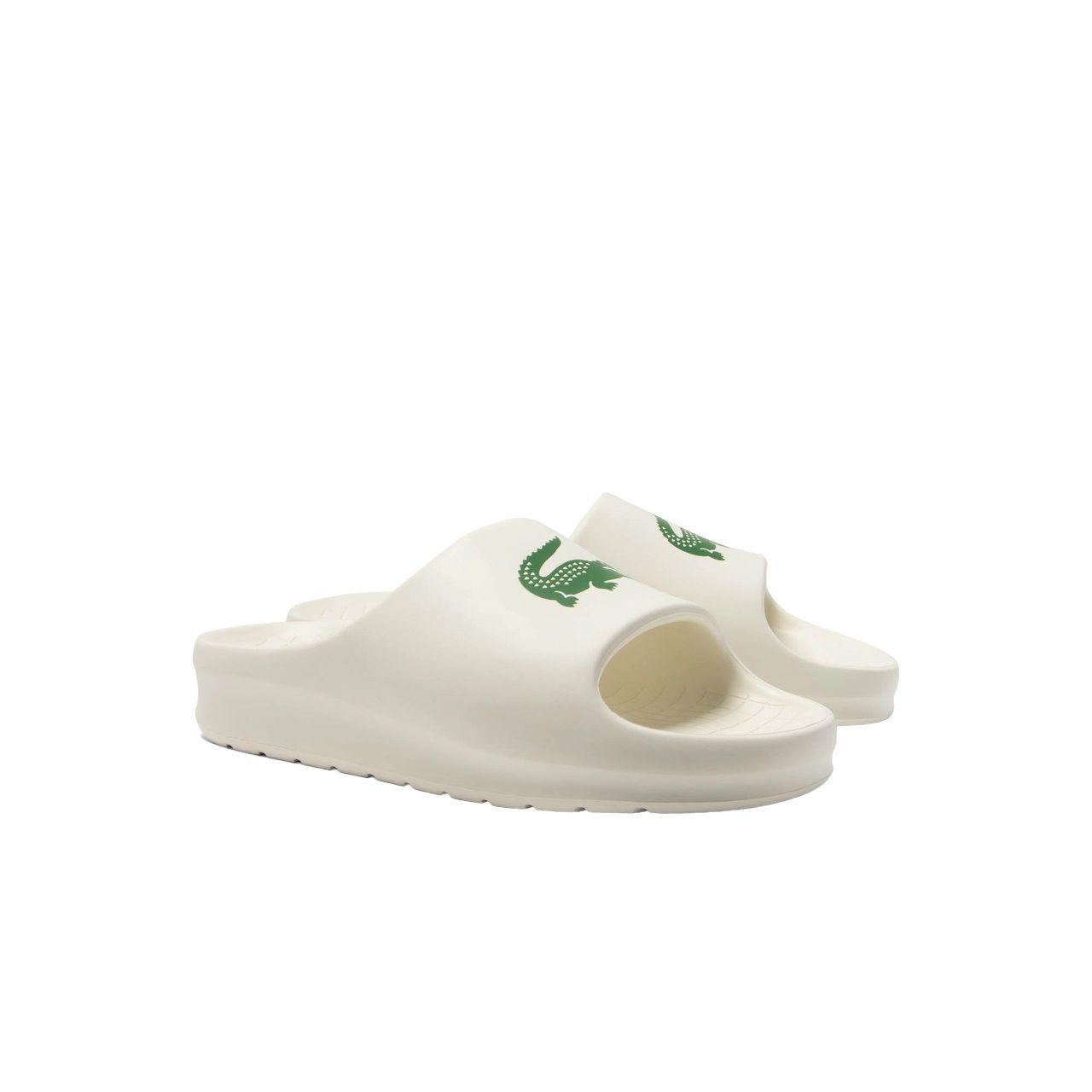 LACOSTE  Sandali Slide Lacoste Crema da Uomo - 100% Poliestere Vendita Economica
