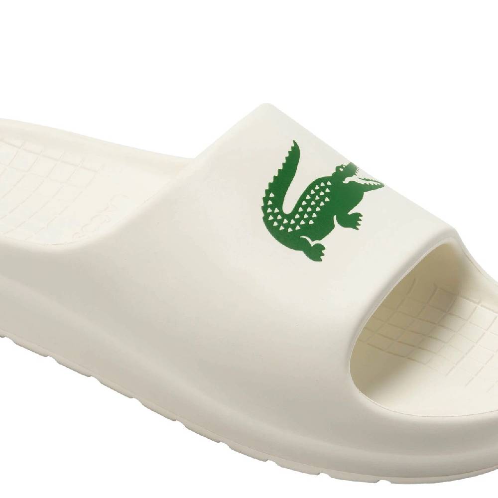 LACOSTE  Sandali Slide Lacoste Crema da Uomo - 100% Poliestere Vendita Economica