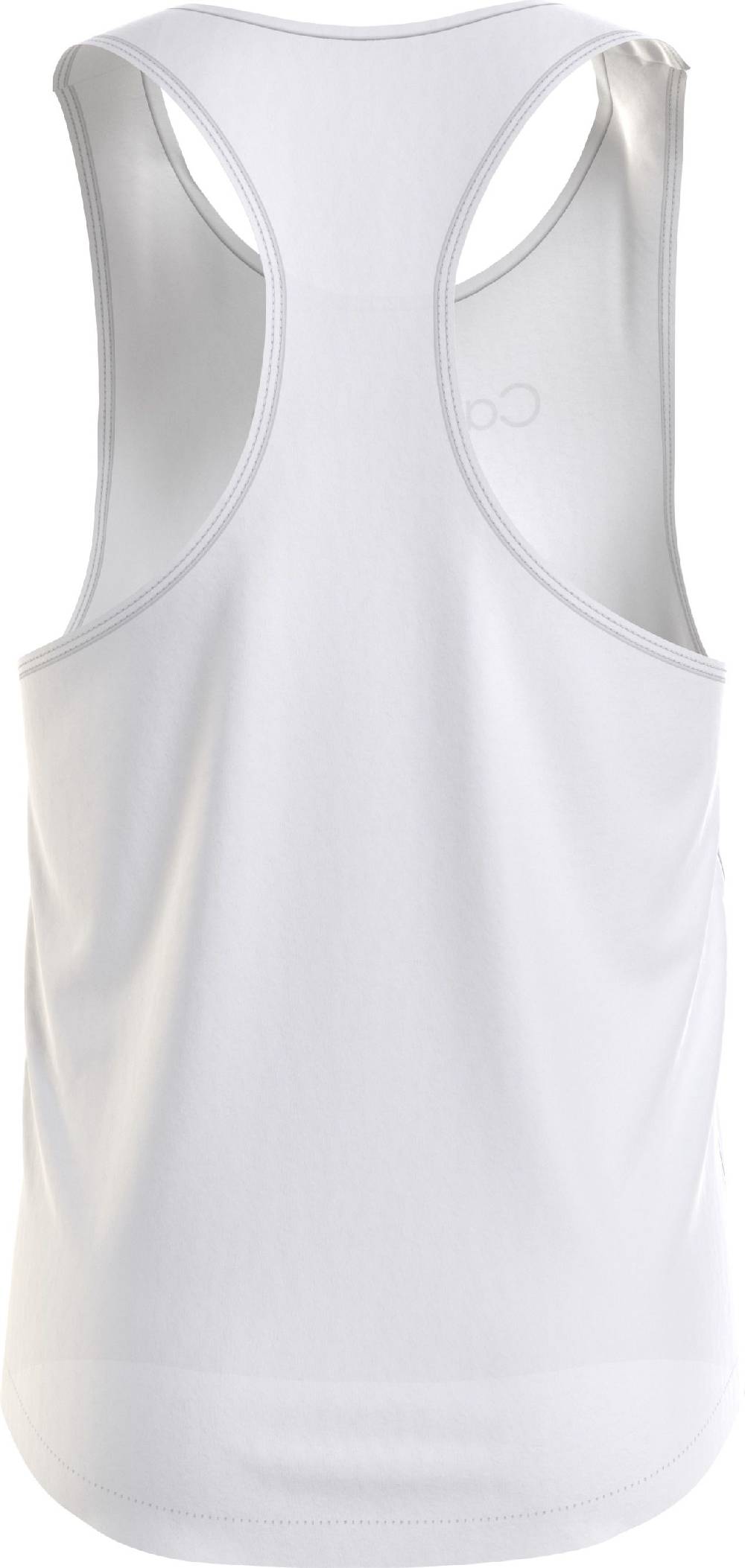 CALVIN KLEIN  T-Shirt Uomo Calvin Klein Bianca in Cotone e Lino In Saldo