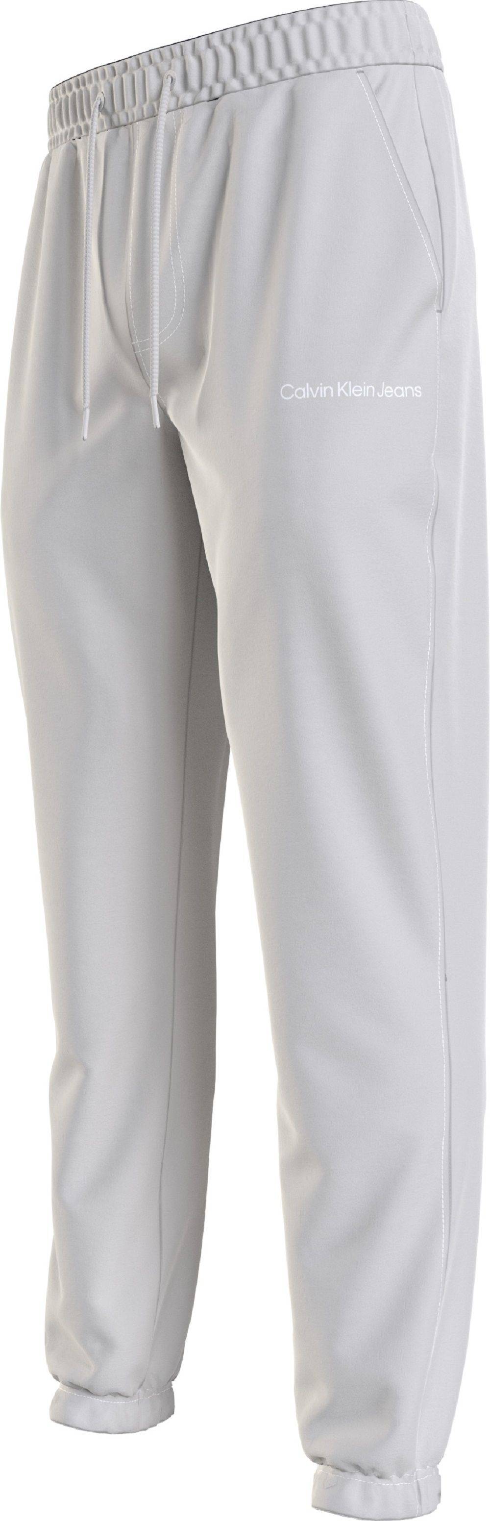 CALVIN KLEIN  Pantaloni Uomo Grigi in Cotone Calvin Klein Consegna Veloce