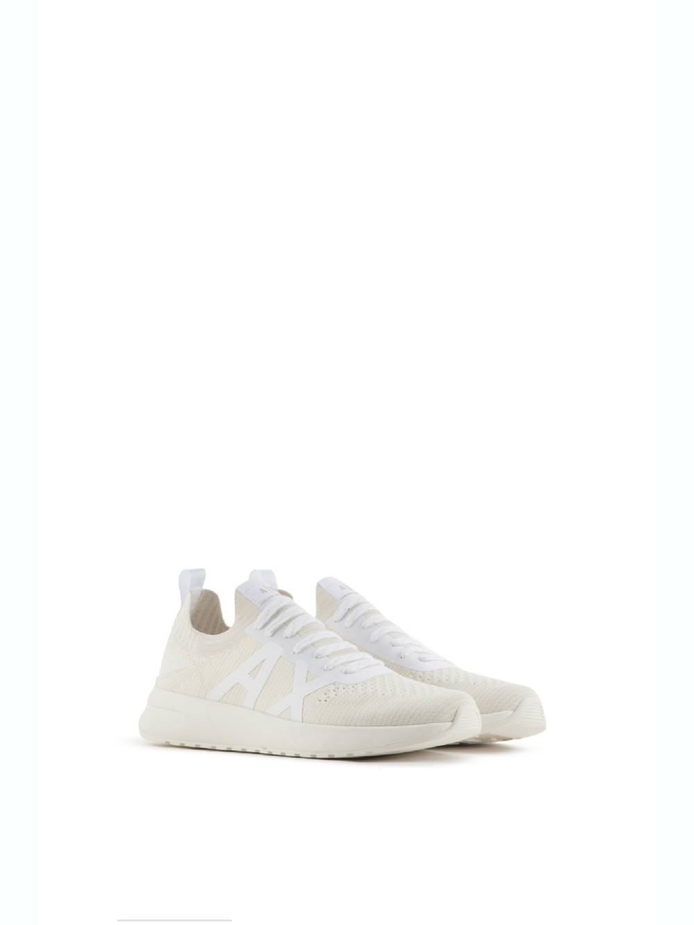 ARMANI EXCHANGE  Sneakers Bianche in Pelle da Uomo Armani Exchange Prezzo Ridotto