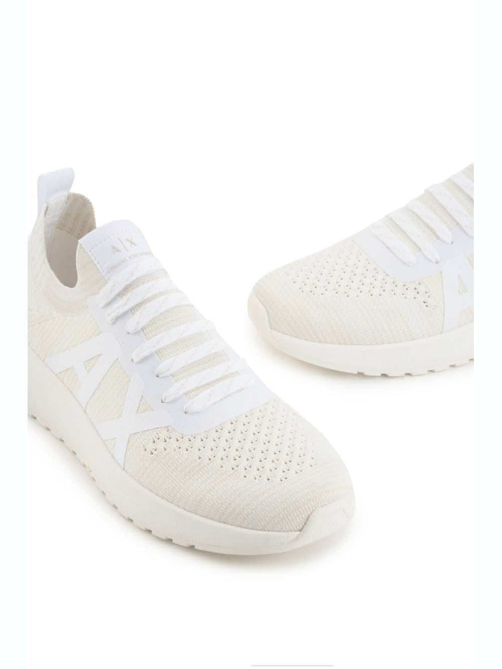 ARMANI EXCHANGE  Sneakers Bianche in Pelle da Uomo Armani Exchange Prezzo Ridotto
