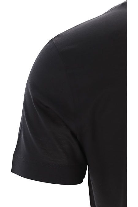 EMPORIO ARMANI  T-Shirt Uomo Emporio Armani in Lyocell e Cotone Nero Online