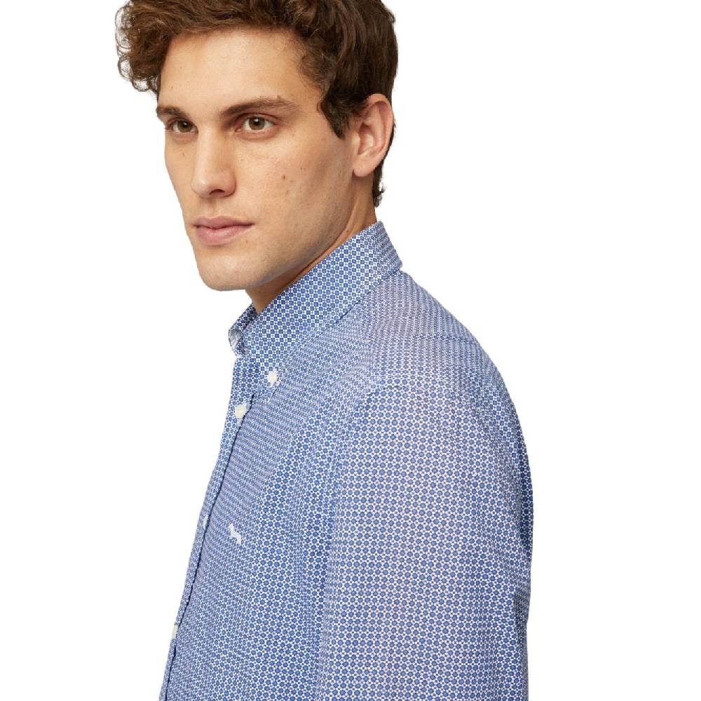 HARMONT & BLAINE  Camicia Uomo Harmont & Blaine Cotone Blu China Vendita Calda