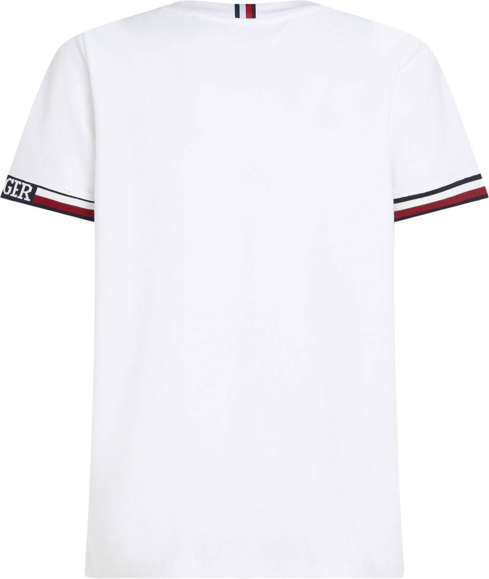 TOMMY HILFIGER  T-Shirt Uomo Tommy Hilfiger Bianca Regular Fit - Misto Cotone Vendita