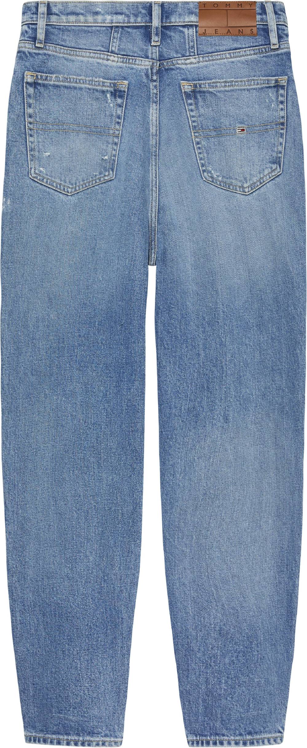 TOMMY JEANS  Jeans Mom Tommy in Cotone Elasticizzato Blu da Donna In Linea