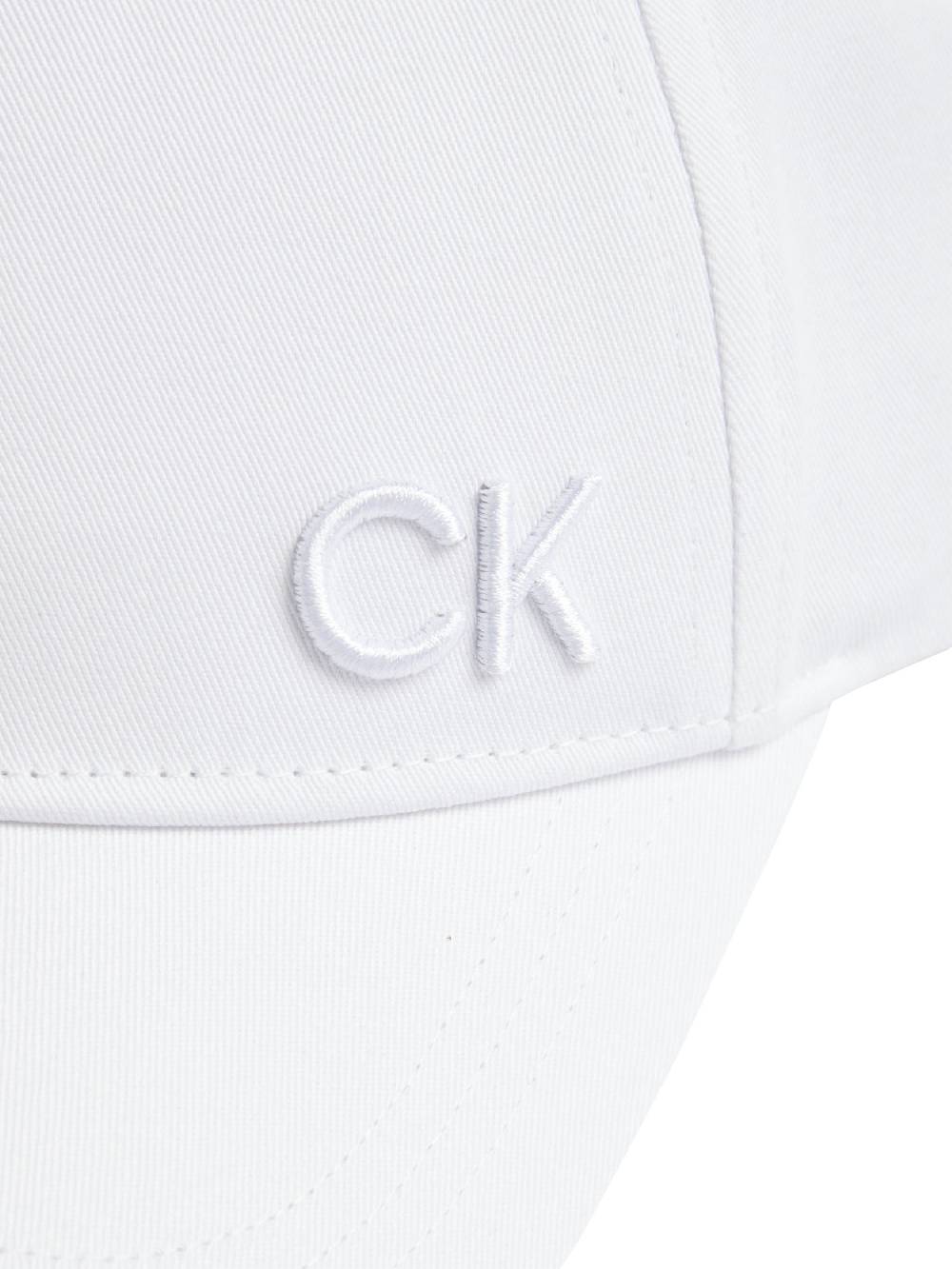 CALVIN KLEIN  Cappello di Cotone Biologico Bianco Calvin Klein - Accessori Donna Nuovo