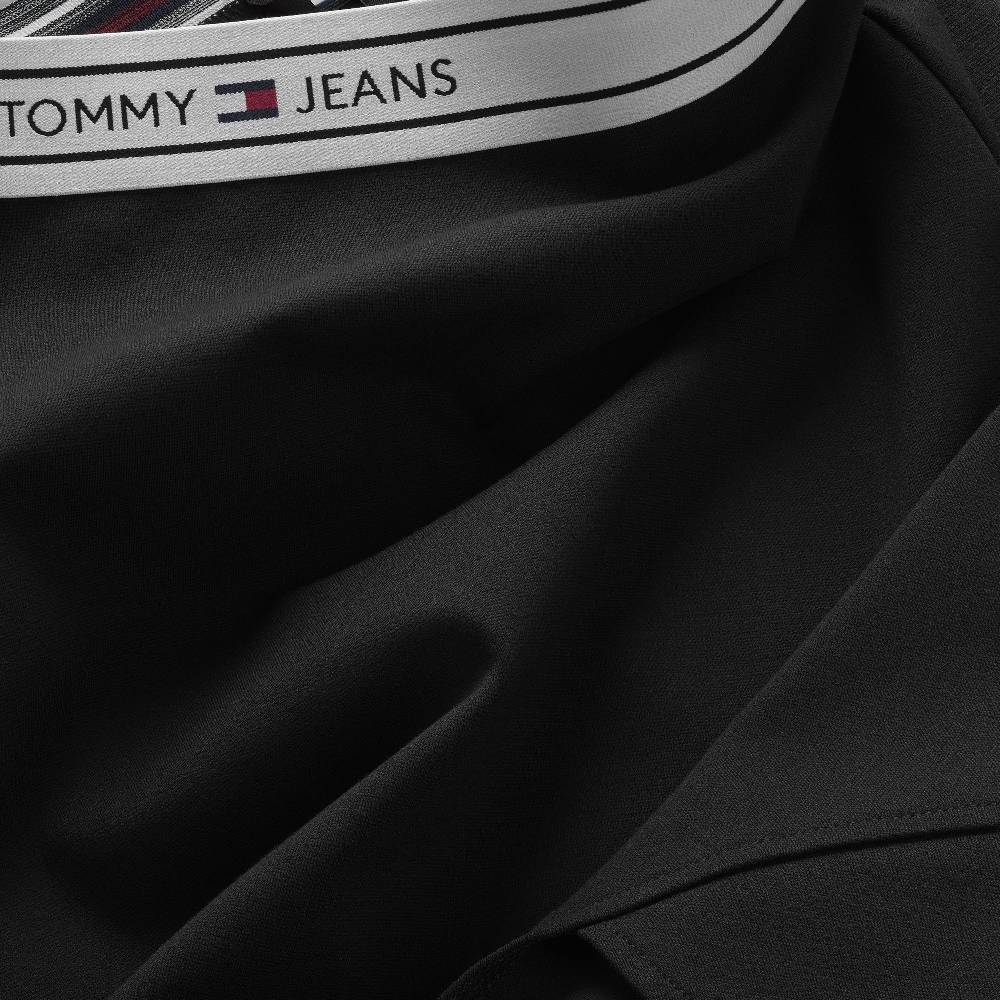 TOMMY JEANS  Gonna Nera Tommy Jeans - Tessuto Elasticizzato Viscosa Donna Qualità
