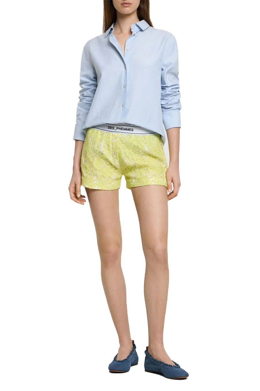 DES PHEMMES  Pantaloni Lime DES PHEMMES per Donne - 100% Poliestere Acquista Ora