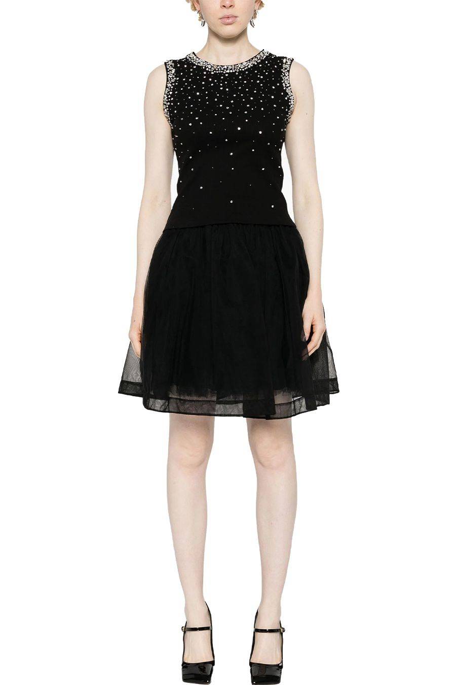 DES PHEMMES  Maglia Nera in Cotone DES PHEMMES per Donna - DP613110 Sottocosto