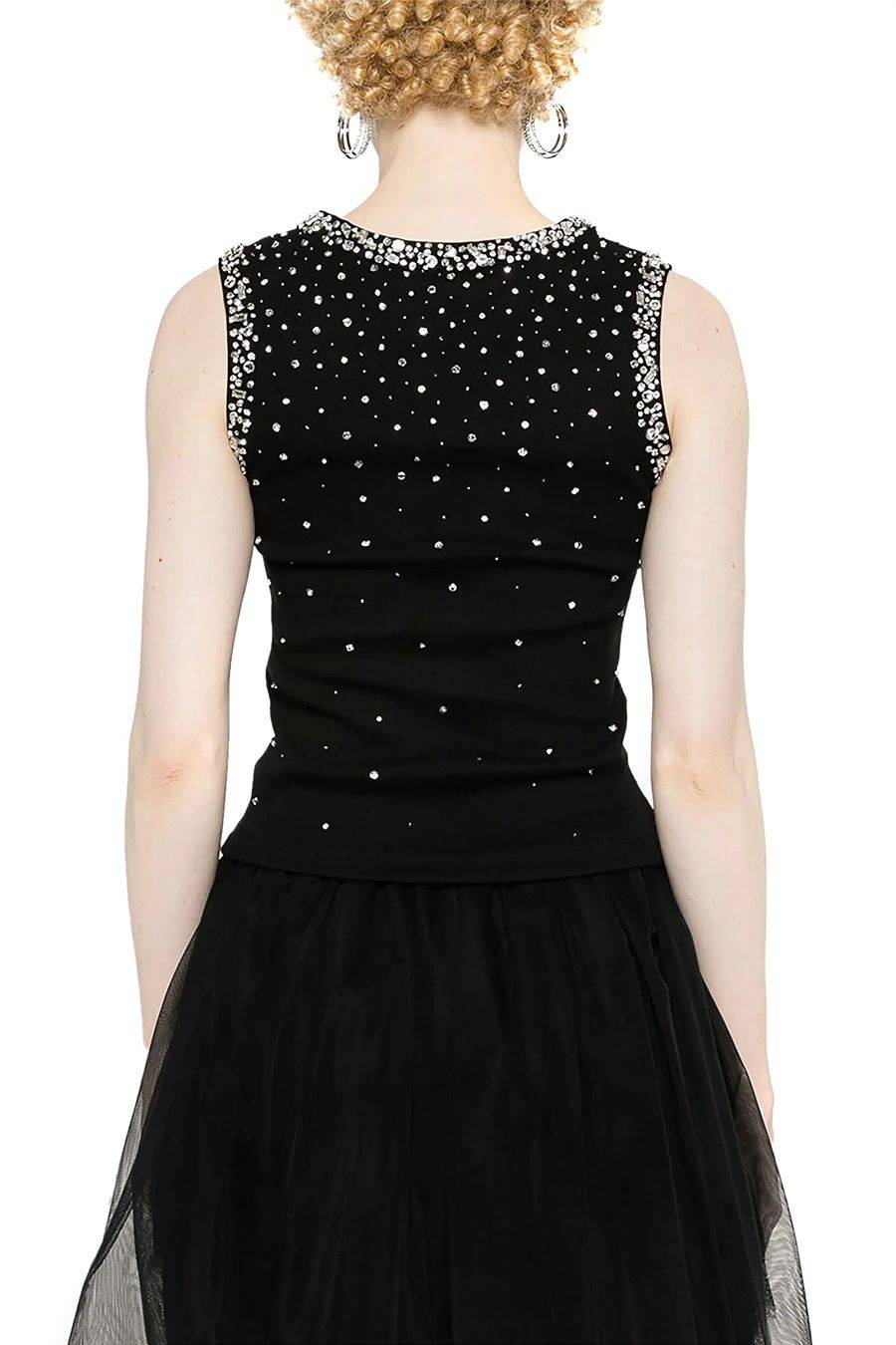 DES PHEMMES  Maglia Nera in Cotone DES PHEMMES per Donna - DP613110 Sottocosto