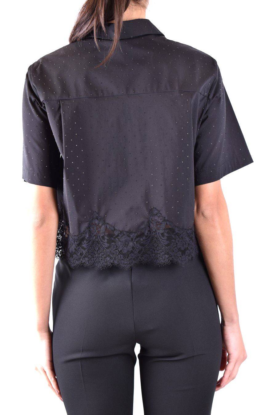 ERMANNO SCERVINO  Camicia Nera in Cotone Ermanno Scervino da Donna Novità
