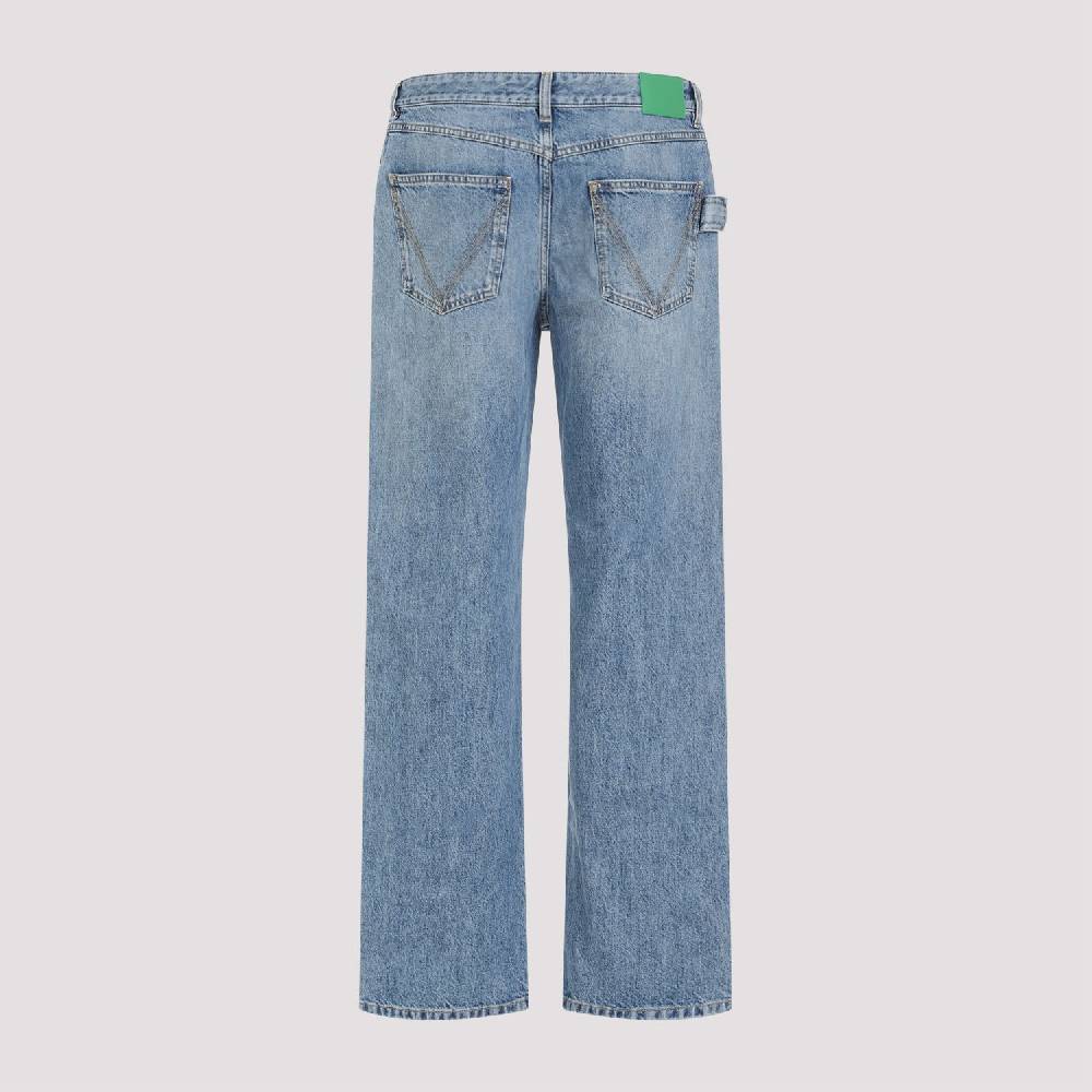 BOTTEGA VENETA  Jeans Dritti in Cotone Blu Medio Uomo Bottega Veneta Hotsell