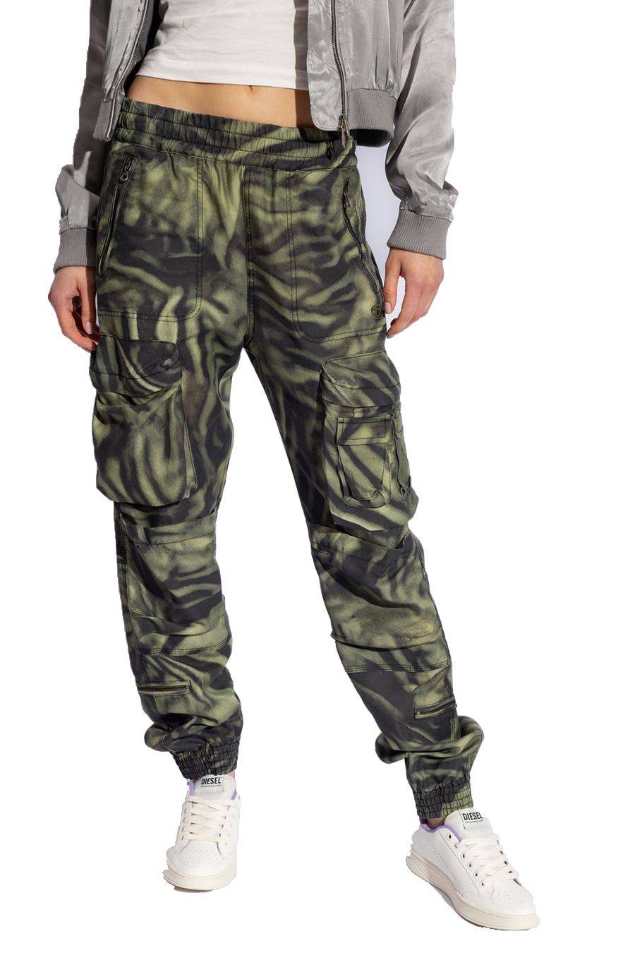 DIESEL  Pantaloni Diesel Multicolor in Lyocell per Donna - A12216 0WGAL5AFA Vendita Calda